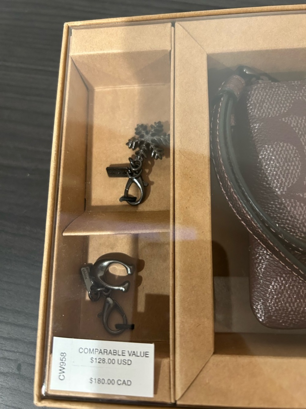 Coach Boxed Wristlet In Signature
Canvas With Charms NWT - Picture 5 of 7